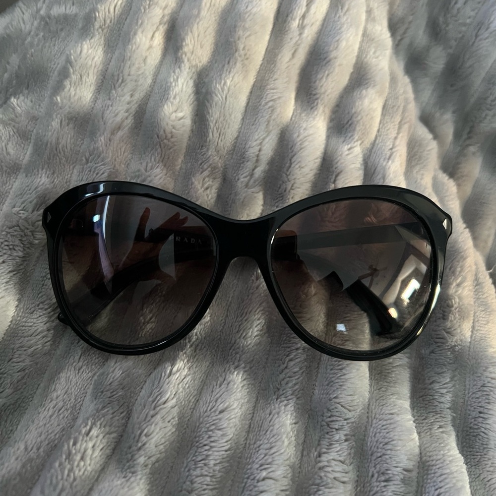 Prada Women's Journal SPR13R black sunglasses